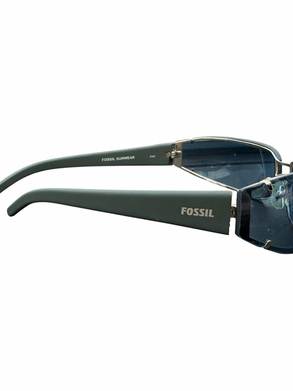 Y2K Fossil Gravity VNTG Blue Wrap sunglasses - Picture 3 of 4